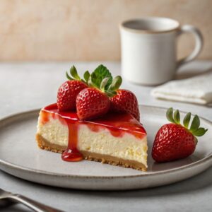 Jordbær cheesecake/jordbær ostekage